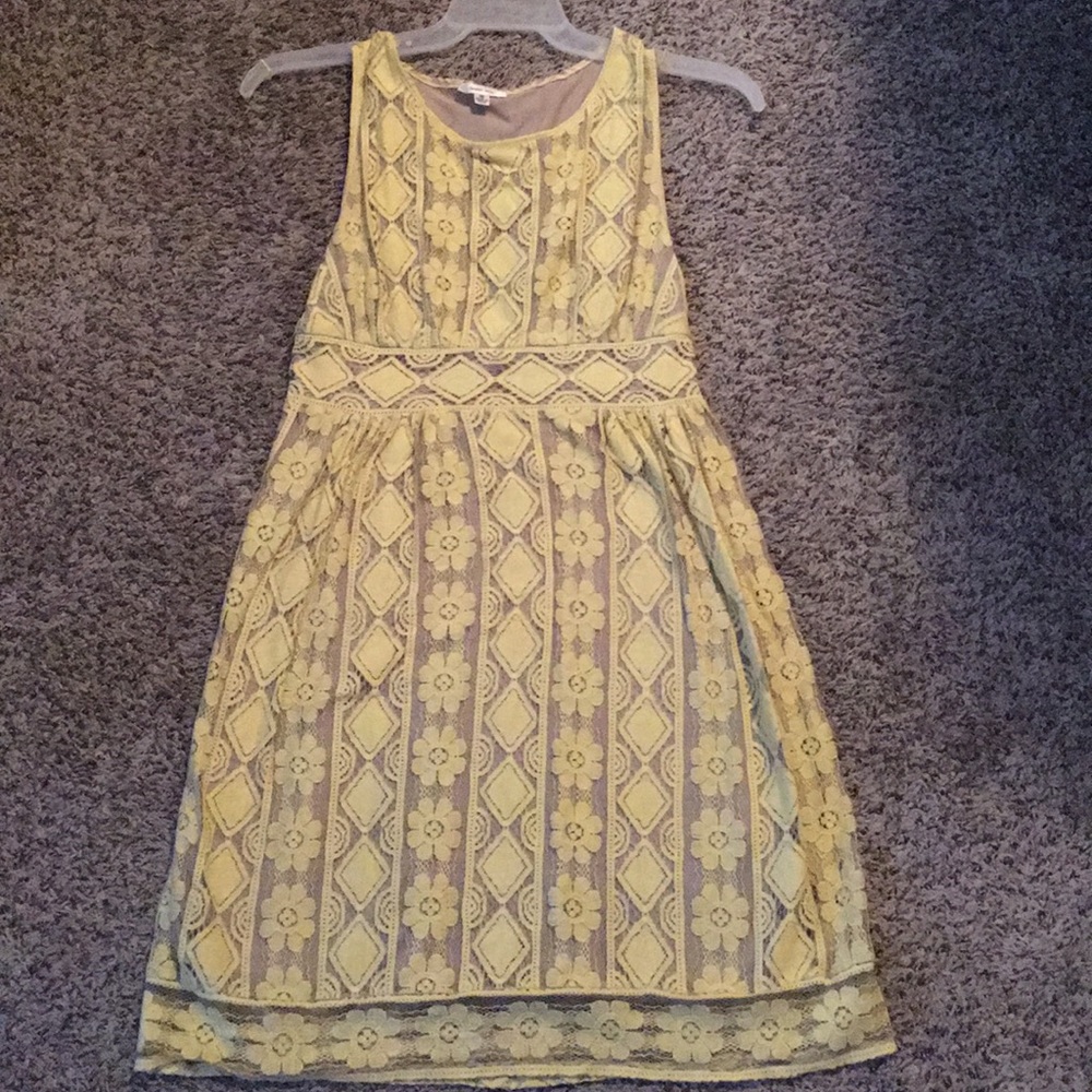 A nude and yellow dress from JC Penny for a kid
